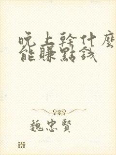 晚上干什么副业能赚点钱