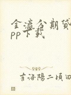 金瀛分期贷款app下载