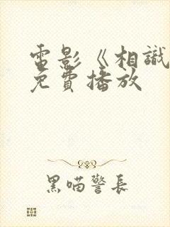 电影《相识》2免费播放