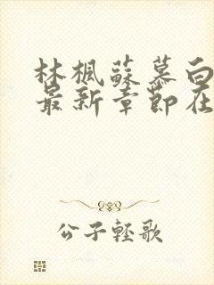 林枫苏慕白小说最新章节在线读疯狂