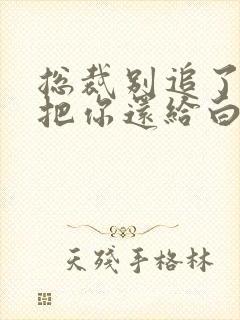 总裁别追了替身把你还给白月光了