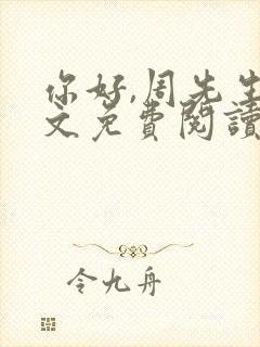 你好,周先生全文免费阅读