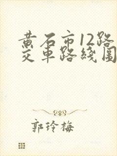 黄石市12路公交车路线图