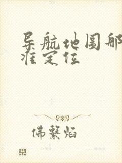 导航地图那个精准定位