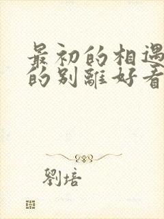 最初的相遇最后的别离好看吗