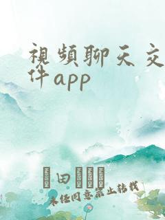视频聊天交友软件app