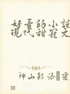 好看的小说言情现代甜宠文