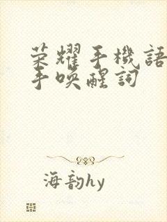 荣耀手机语音助手唤醒词