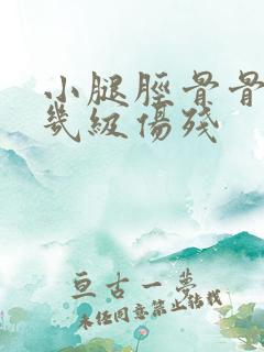 小腿胫骨骨折算几级伤残