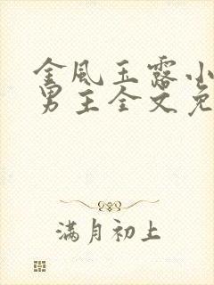 金风玉露小说双男主全文免费阅读