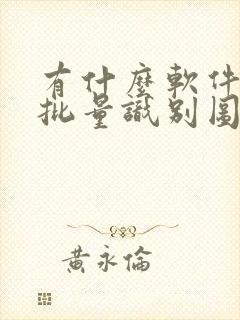 有什么软件可以批量识别图片文字