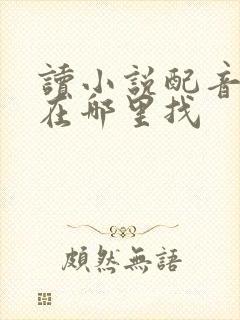 读小说配音兼职在哪里找