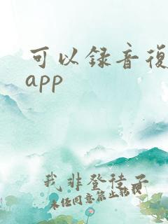 可以录音复读的app