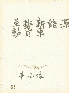 单排新能源纯电动货车