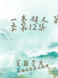 一拳超人 第二季第12集