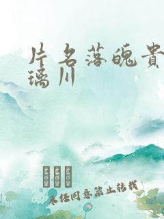 片名落魄贵族琉璃川