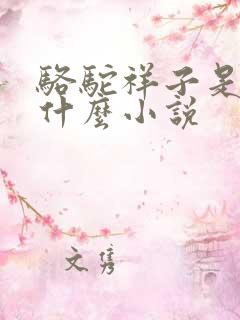 骆驼祥子是一部什么小说