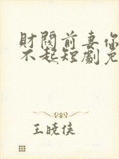 财阀前妻你高攀不起短剧免费观看