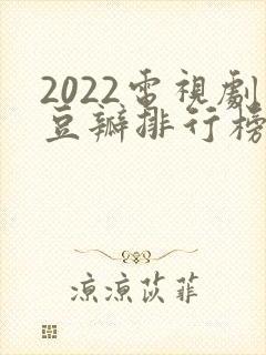2022电视剧豆瓣排行榜前十名