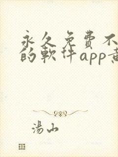 永久免费不收费的软件app黄色