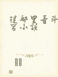 从哪里看斗破苍穹小说