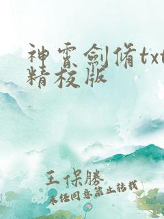 神霄剑修txt精校版