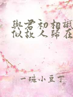 与君初相识,恰似故人归在线观看