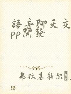 语音聊天交友app开发