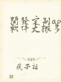 开发定制app软件大概多少钱