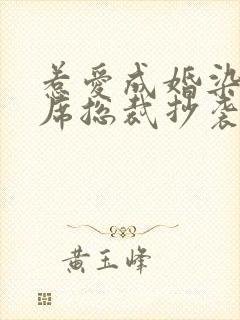 惹爱成婚染指首席总裁抄袭哪部小说