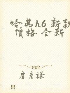 哈弗h6 新款 价格 全新