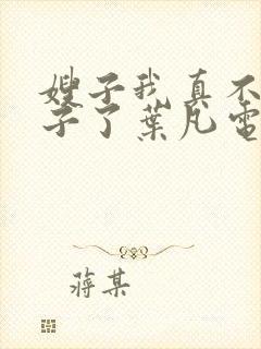 嫂子我真不是傻子了叶凡电子书全集