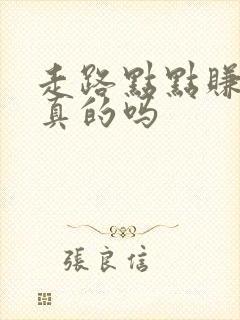 走路点点赚钱是真的吗