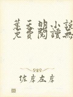 叶天明小说全文免费阅读无弹窗最新章节