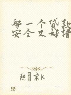 哪一个贷款平台安全又好借钱