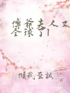 傅爷夫人又惊艳全球了l