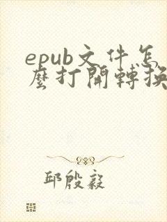 epub文件怎么打开转换为pdf格式