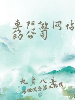 专门做网站建设的公司