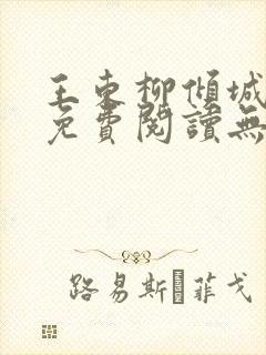 王东柳倾城小说免费阅读无弹窗