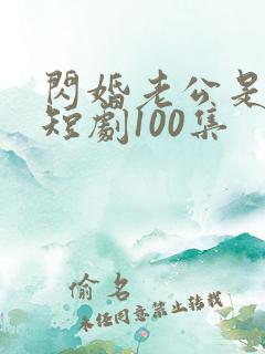 闪婚老公是豪门短剧100集