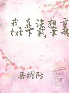 我真没想重生啊txt下载笔趣阁