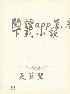 阅读app怎么下载小说