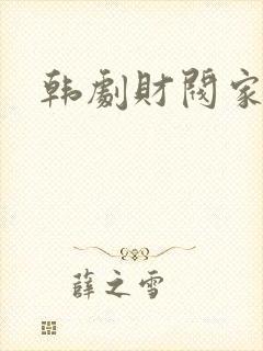 韩剧财阀家庭剧