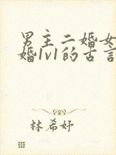 男主二婚女主初婚1v1的古言