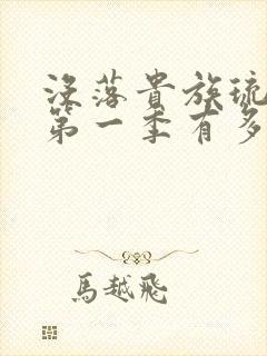 没落贵族琉璃川第一季有多少集