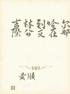 吉林到哈尔滨城际公交在哪买票啊