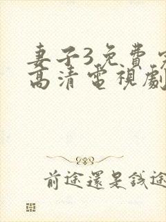 妻子3免费完整高清电视剧在线看