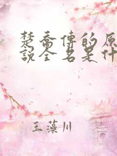 楚乔传的原著小说全名是什么啊