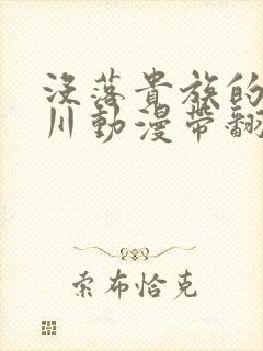 没落贵族的琉璃川动漫带翻译