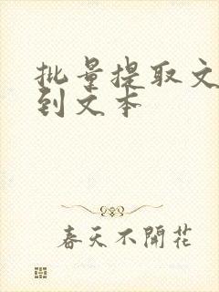 批量提取文件名到文本